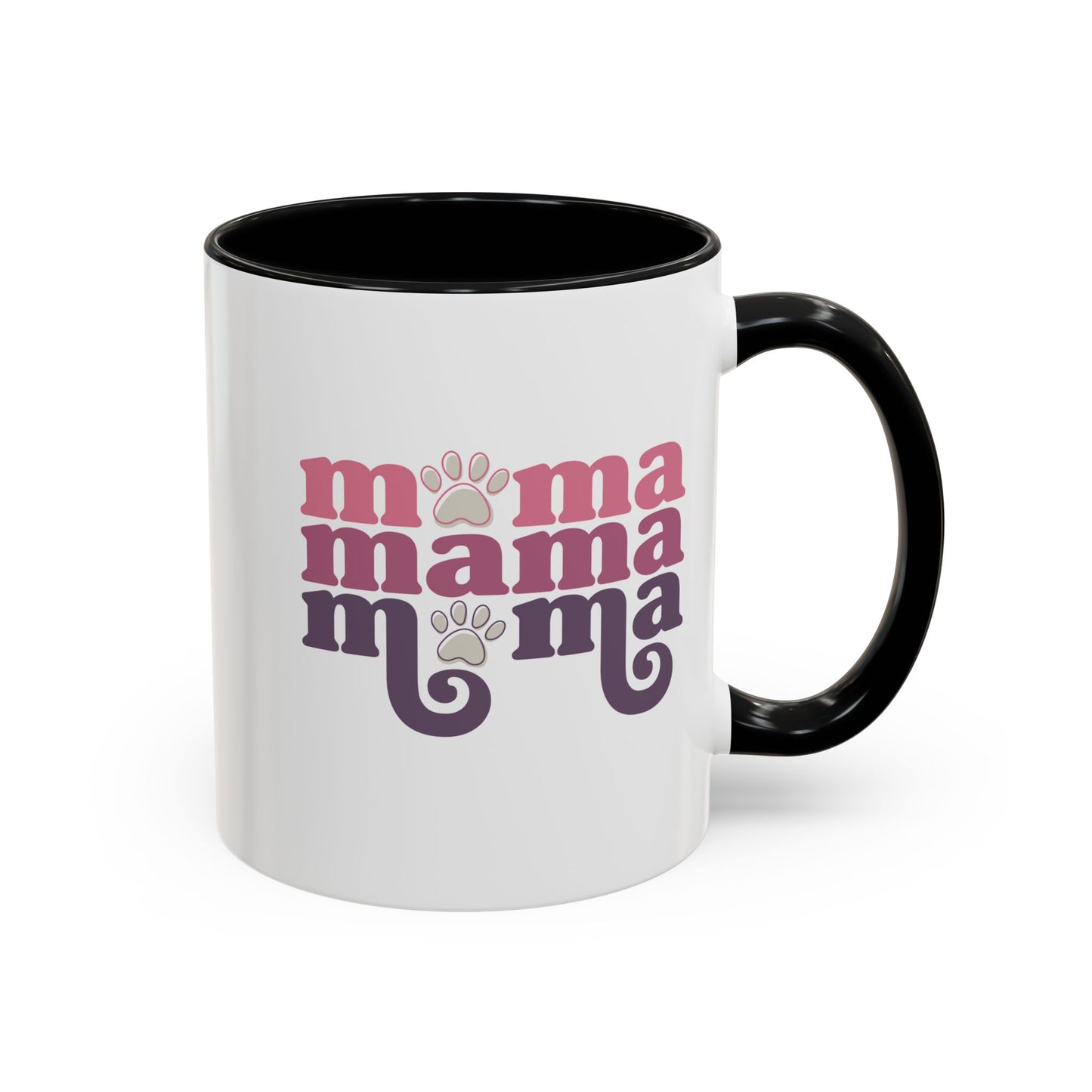Trendy Mama Coffee Mug/Cute Pet Lover Mug - Cat Moms/Dog Moms/Cute Paw Print Mom Gift (11/15oz)