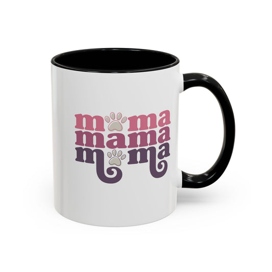 Trendy Mama Coffee Mug/Cute Pet Lover Mug - Cat Moms/Dog Moms/Cute Paw Print Mom Gift (11/15oz)