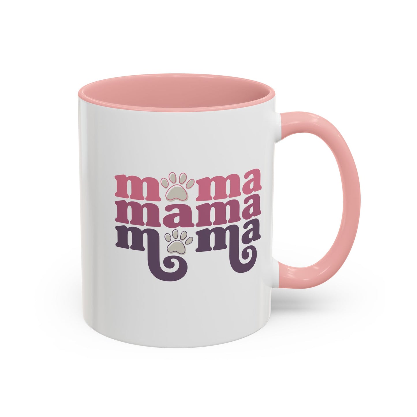 Trendy Mama Coffee Mug/Cute Pet Lover Mug - Cat Moms/Dog Moms/Cute Paw Print Mom Gift (11/15oz)