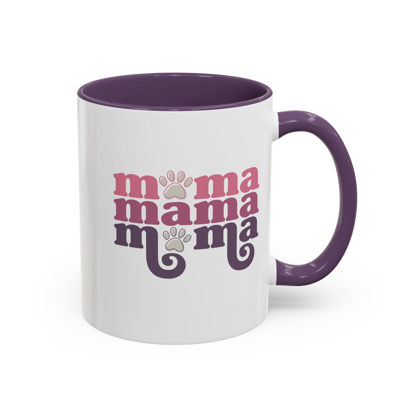 Trendy Mama Coffee Mug/Cute Pet Lover Mug - Cat Moms/Dog Moms/Cute Paw Print Mom Gift (11/15oz)