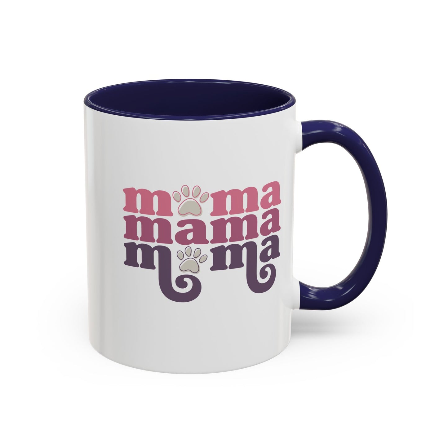 Trendy Mama Coffee Mug/Cute Pet Lover Mug - Cat Moms/Dog Moms/Cute Paw Print Mom Gift (11/15oz)