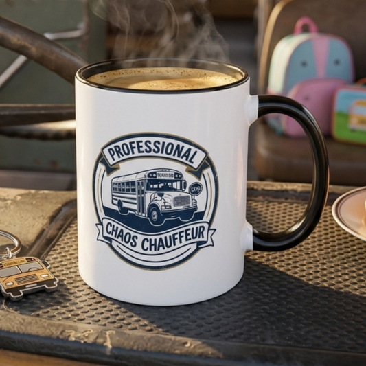 Professional Chaos Chauffeur - Funny School Bus Driver Mug – Bus Driver Appreciation Gift 11oz/15oz