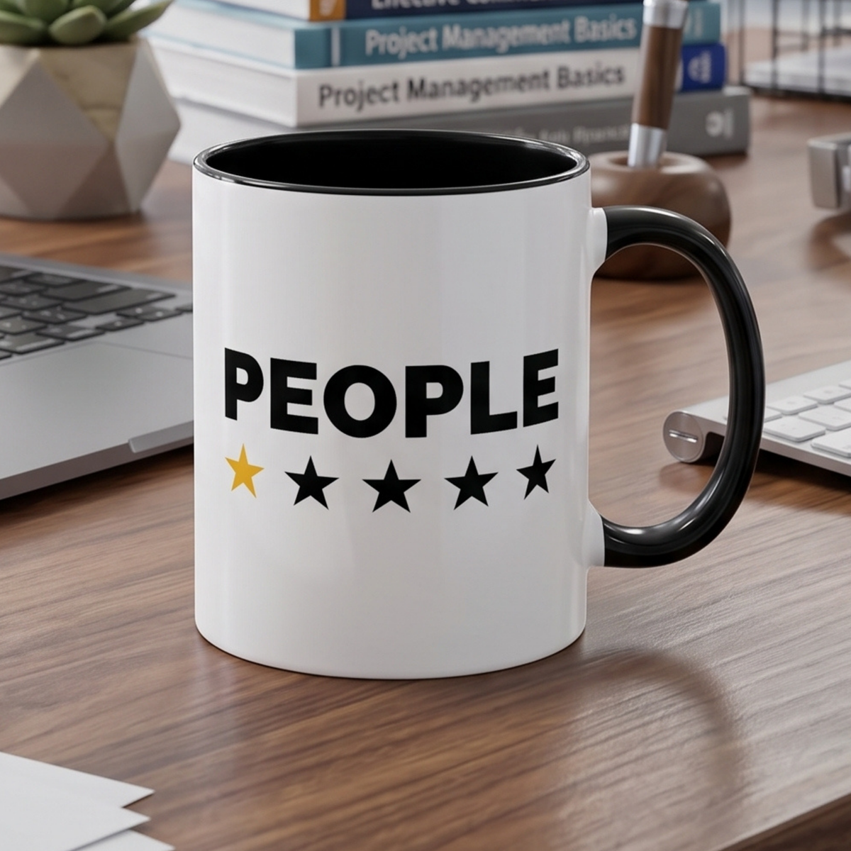 People 1 Star Rating Mug / Funny Sarcastic Coffee Mug / Work Office Humor Mug 11oz/15oz