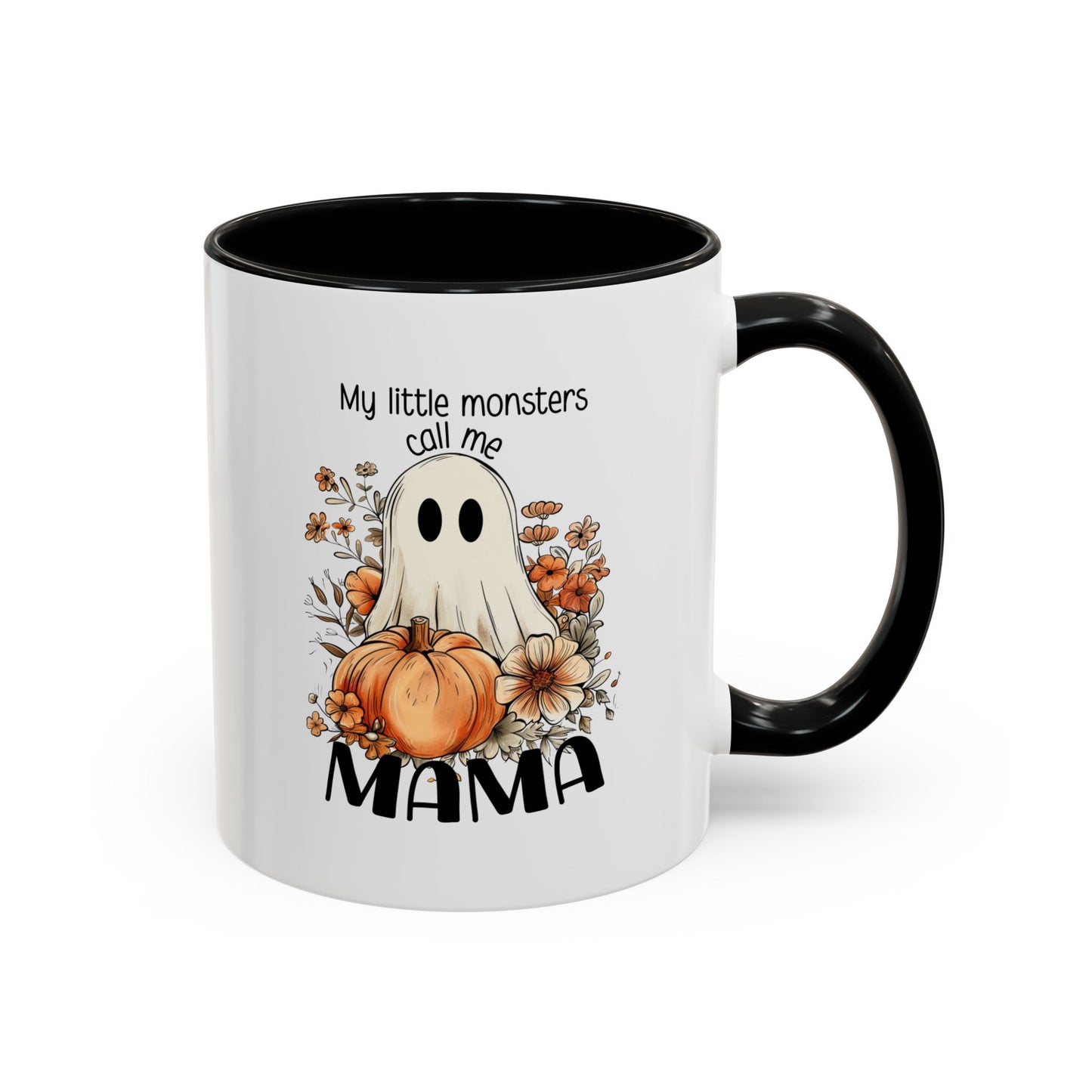 My Little Monsters Call Me Mama Halloween Coffee Mug - Coffee Lovers, Halloween Gifts, Quirky Kitchen Decor, Holiday Present 11oz/15oz