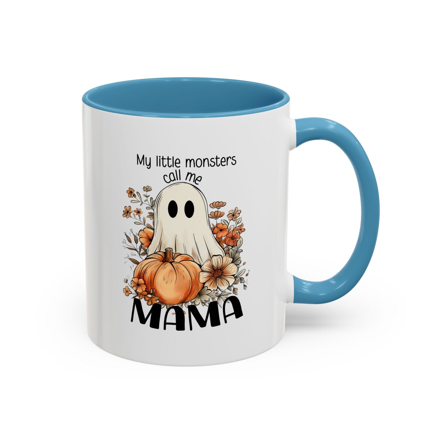 My Little Monsters Call Me Mama Halloween Coffee Mug - Coffee Lovers, Halloween Gifts, Quirky Kitchen Decor, Holiday Present 11oz/15oz