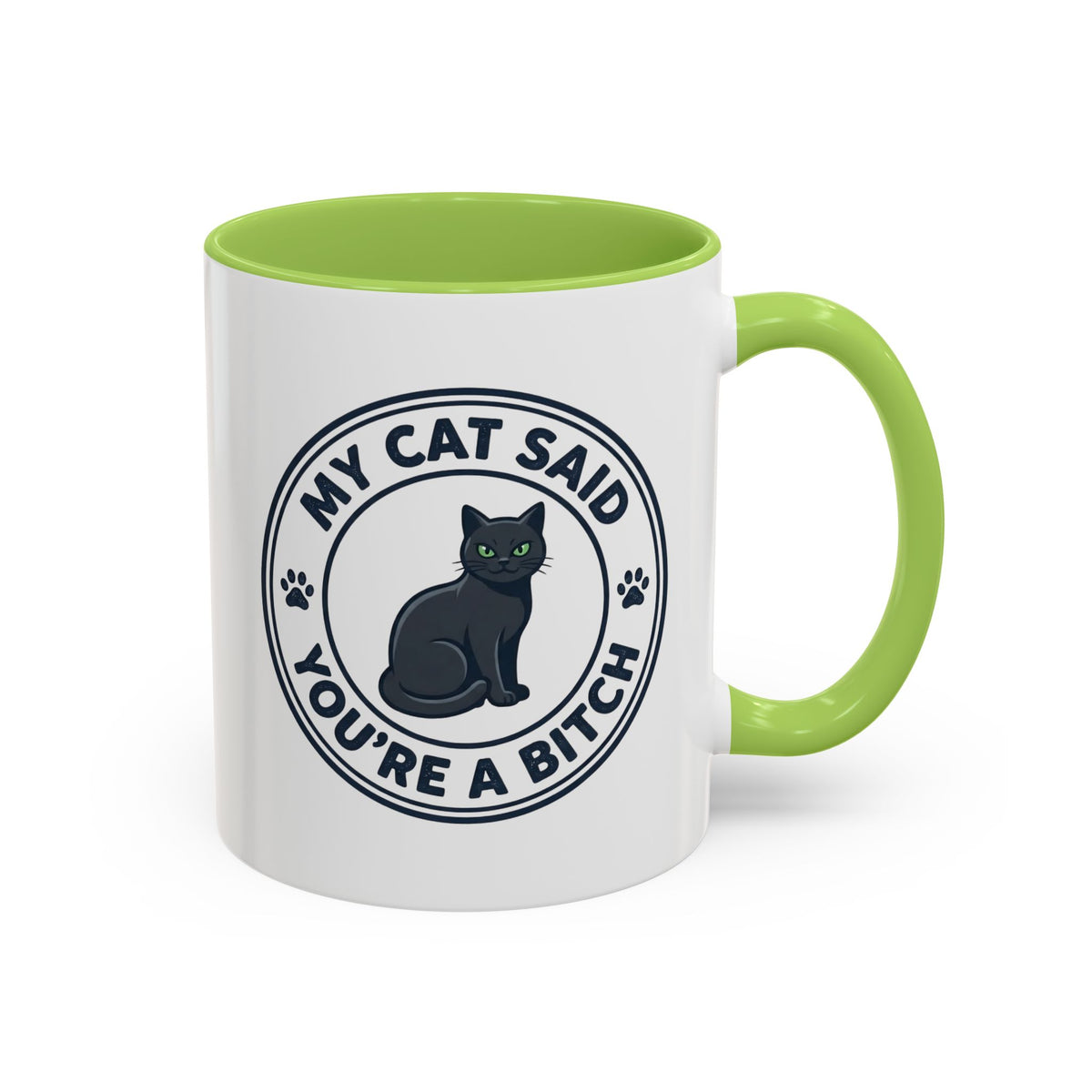My Cat Said You're A Bitch Funny Cat Mug | Funny Coffee Mug | Sarcastic Cat Owner Gift 11oz/15oz