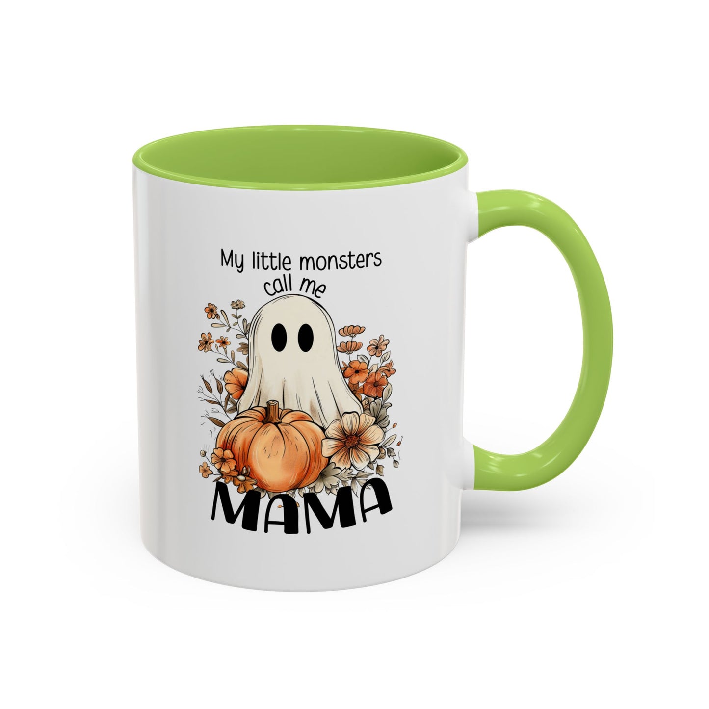 My Little Monsters Call Me Mama Halloween Coffee Mug - Coffee Lovers, Halloween Gifts, Quirky Kitchen Decor, Holiday Present 11oz/15oz