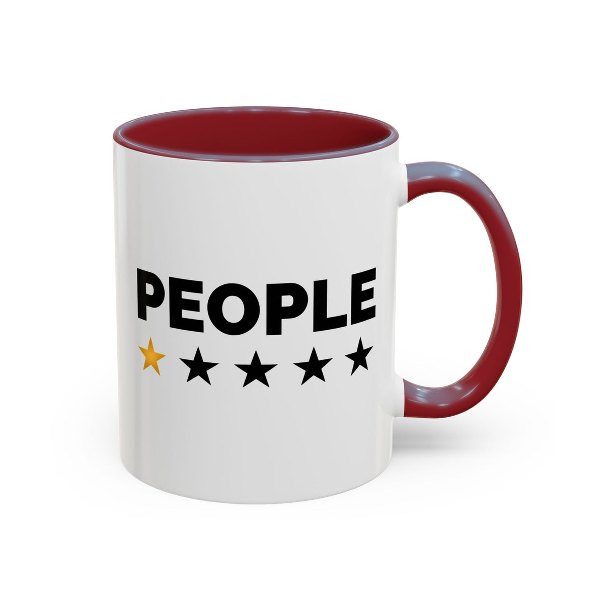People 1 Star Rating Mug / Funny Sarcastic Coffee Mug / Work Office Humor Mug 11oz/15oz