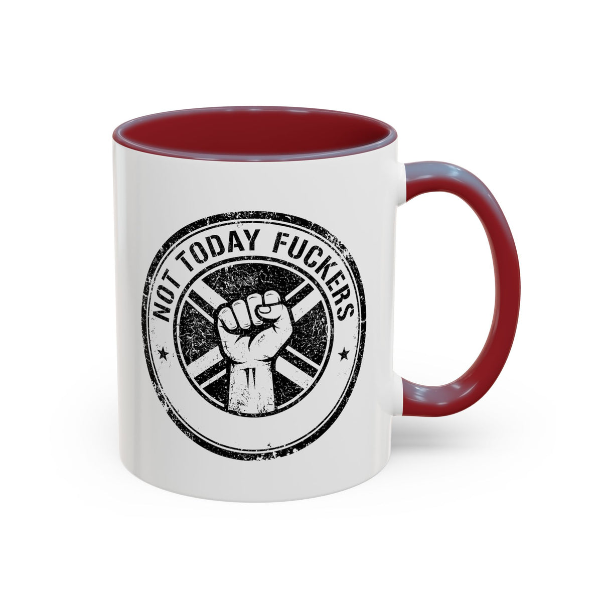 Not Today F*ckers Mug / Funny Motivational Coffee Mug / Sarcastic Morning Mug 11oz/15oz