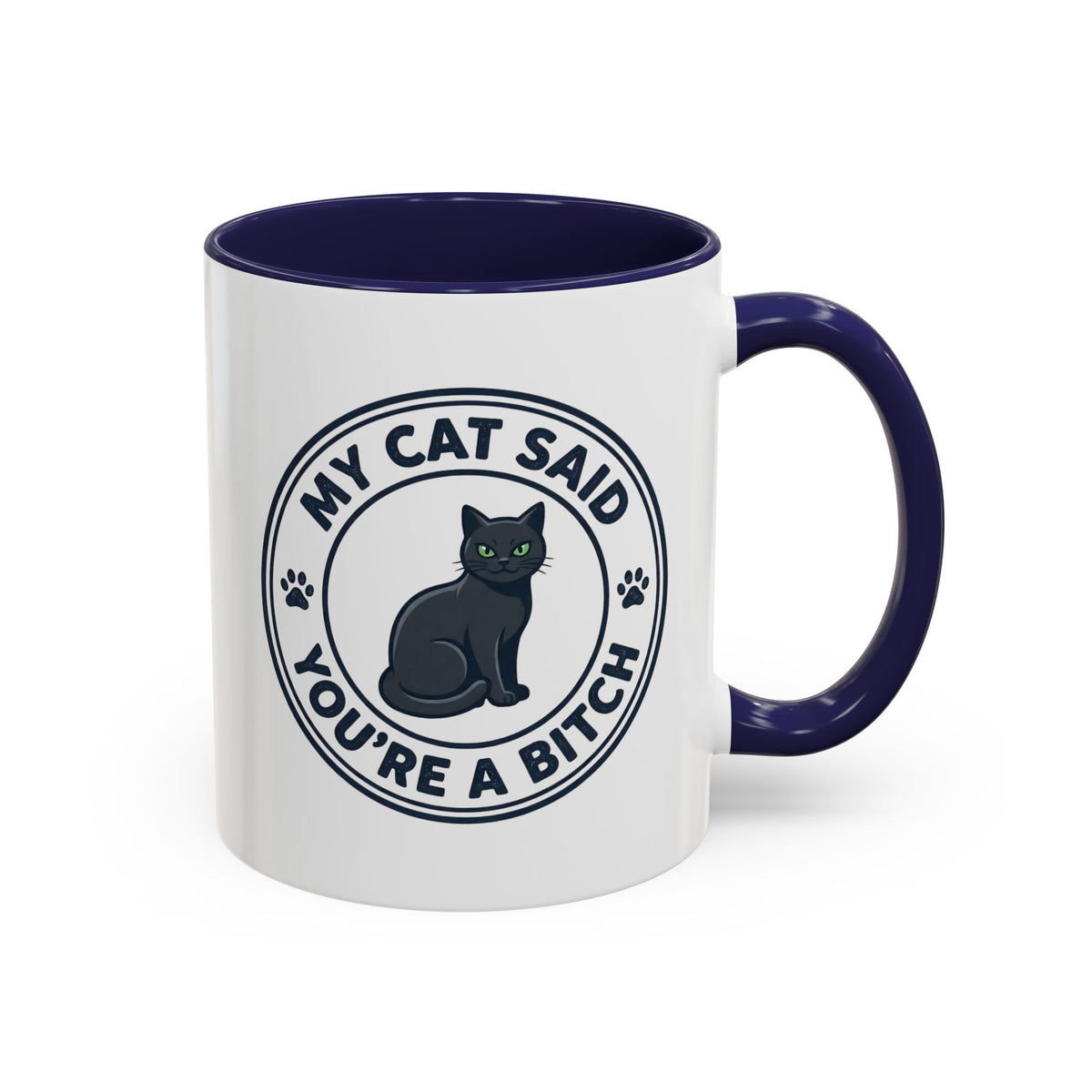 My Cat Said You're A Bitch Funny Cat Mug | Funny Coffee Mug | Sarcastic Cat Owner Gift 11oz/15oz