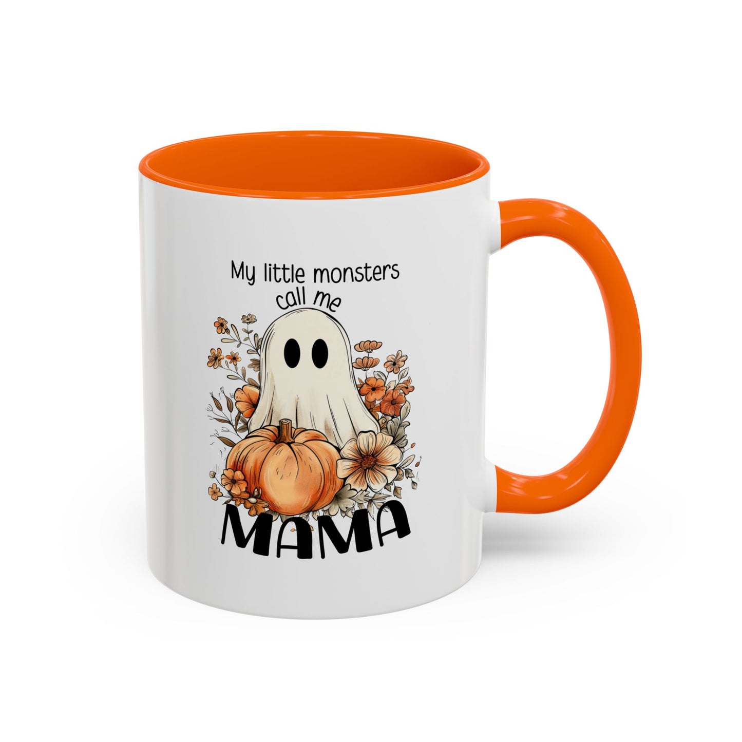 My Little Monsters Call Me Mama Halloween Coffee Mug - Coffee Lovers, Halloween Gifts, Quirky Kitchen Decor, Holiday Present 11oz/15oz