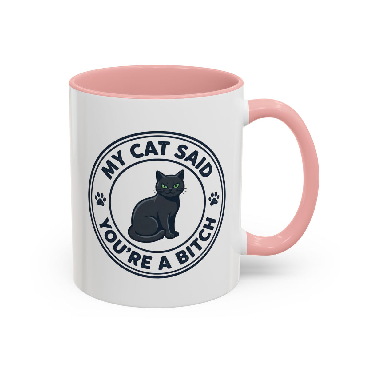 My Cat Said You're A Bitch Funny Cat Mug | Funny Coffee Mug | Sarcastic Cat Owner Gift 11oz/15oz