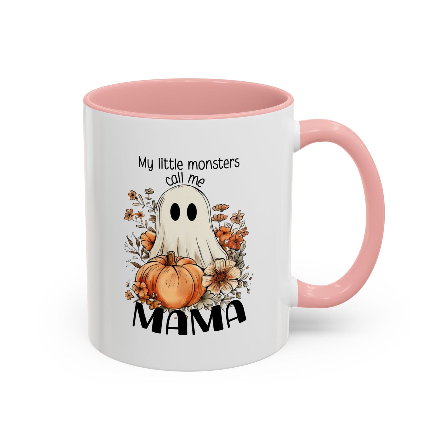 My Little Monsters Call Me Mama Halloween Coffee Mug - Coffee Lovers, Halloween Gifts, Quirky Kitchen Decor, Holiday Present 11oz/15oz