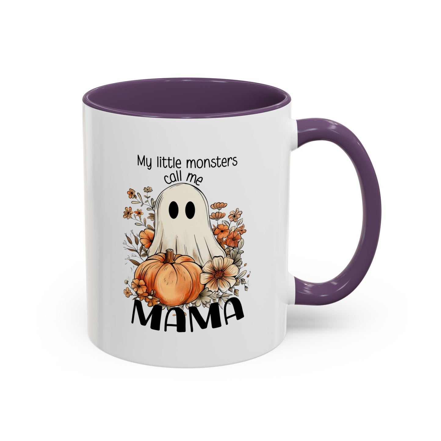 My Little Monsters Call Me Mama Halloween Coffee Mug - Coffee Lovers, Halloween Gifts, Quirky Kitchen Decor, Holiday Present 11oz/15oz