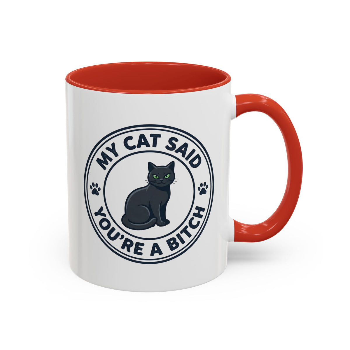 My Cat Said You're A Bitch Funny Cat Mug | Funny Coffee Mug | Sarcastic Cat Owner Gift 11oz/15oz