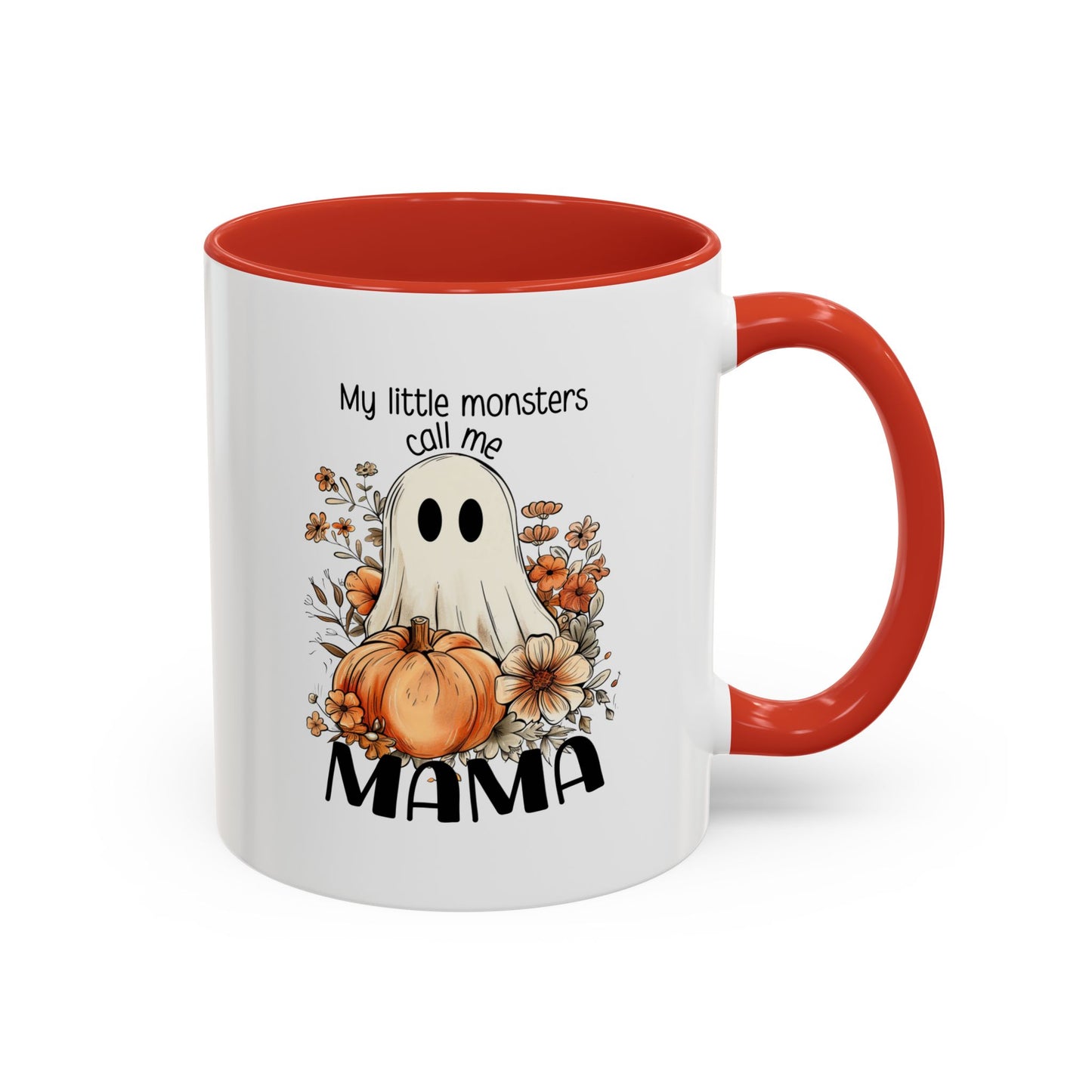 My Little Monsters Call Me Mama Halloween Coffee Mug - Coffee Lovers, Halloween Gifts, Quirky Kitchen Decor, Holiday Present 11oz/15oz