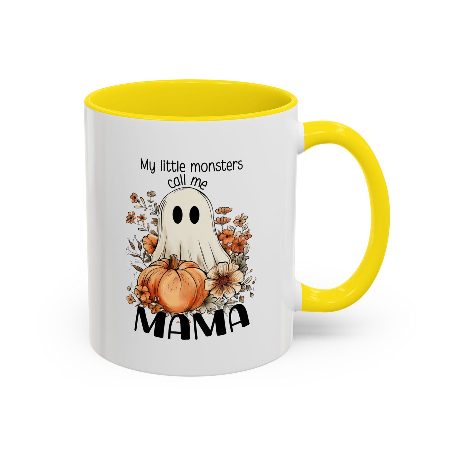 My Little Monsters Call Me Mama Halloween Coffee Mug - Coffee Lovers, Halloween Gifts, Quirky Kitchen Decor, Holiday Present 11oz/15oz